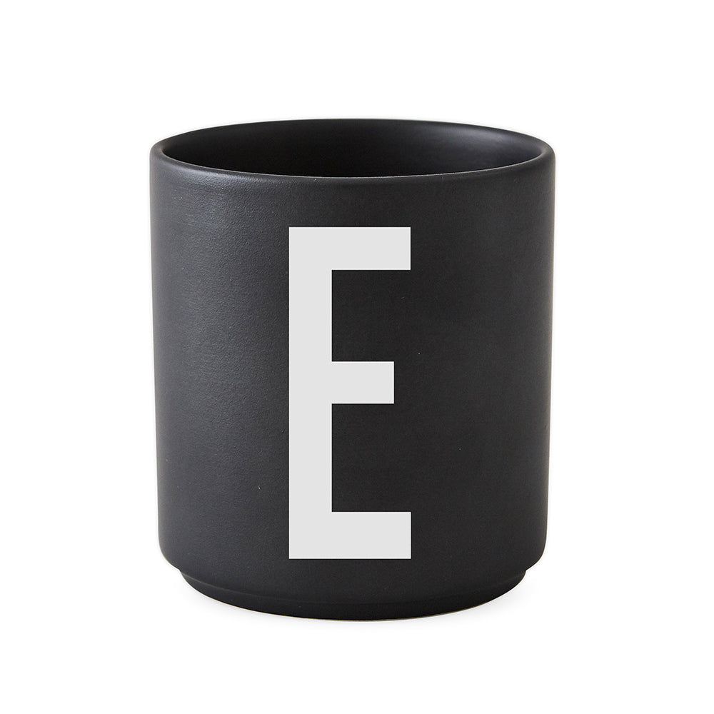 Porcelain Cup black A-Z