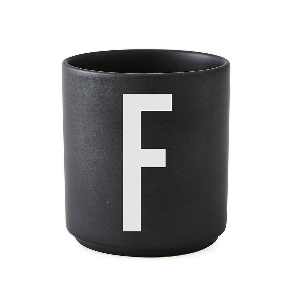 Porcelain Cup black A-Z