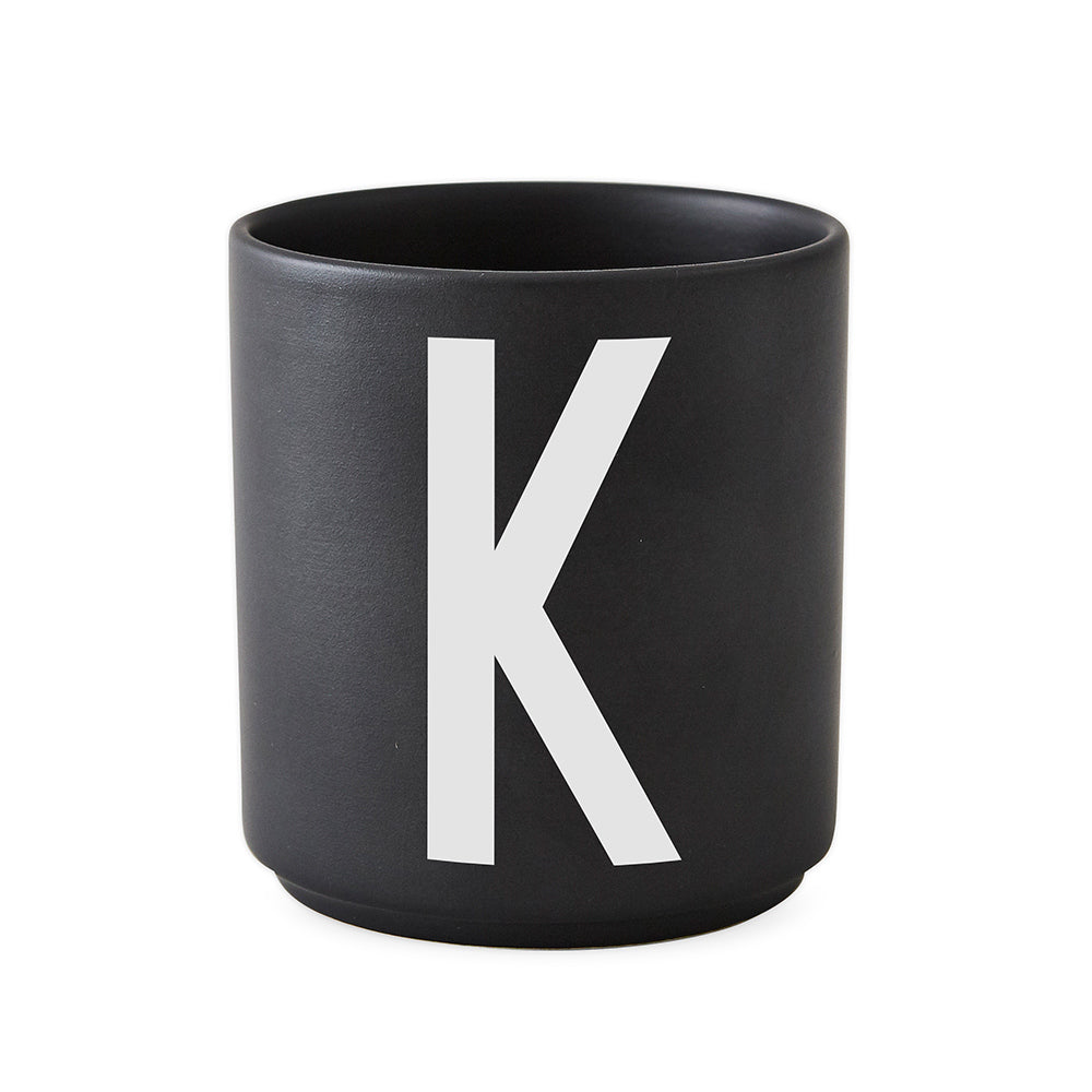 Porcelain Cup black A-Z