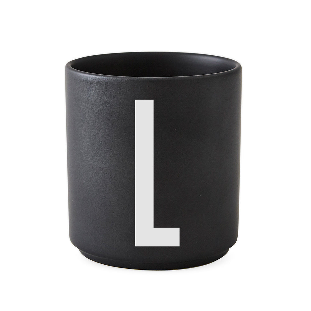 Porcelain Cup black A-Z