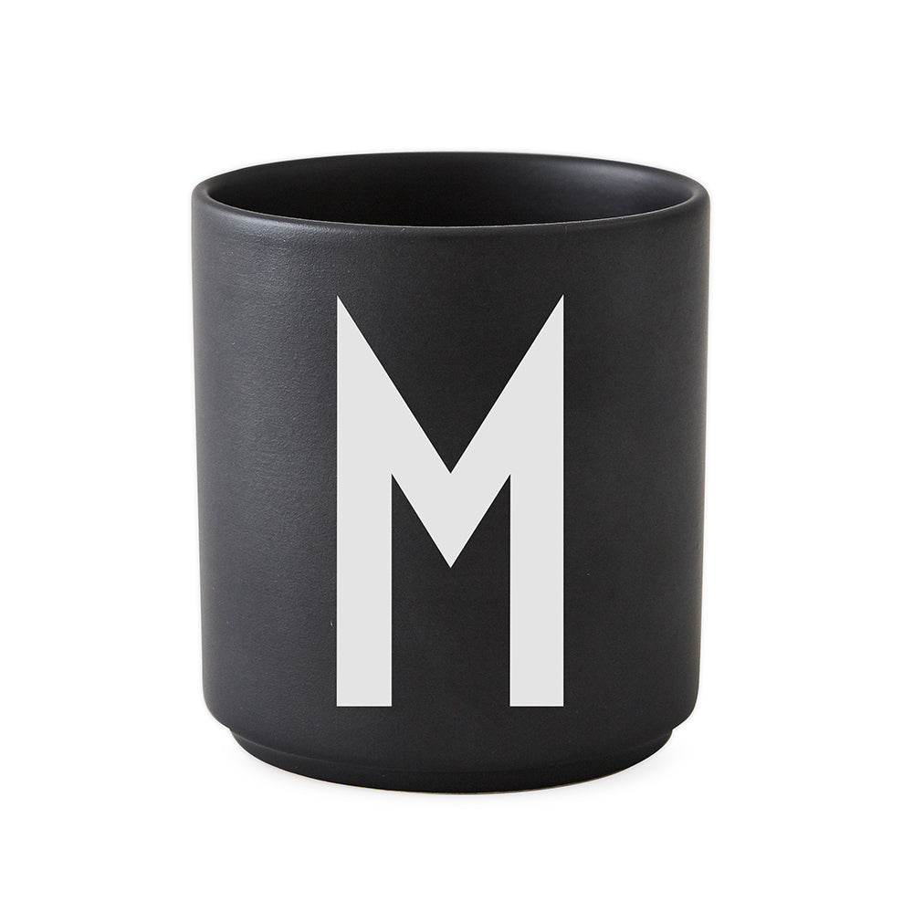 Porcelain Cup black A-Z