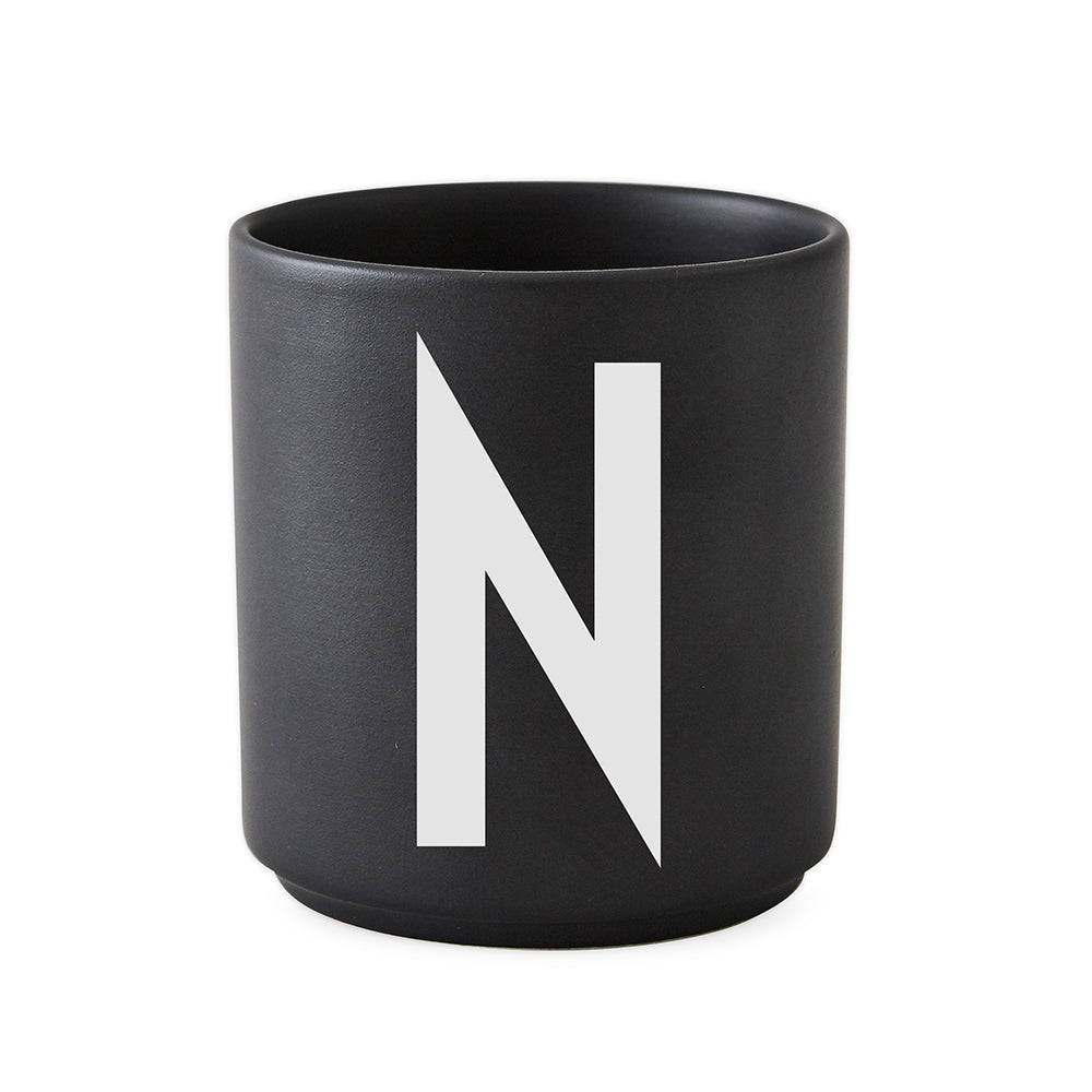 Porcelain Cup black A-Z