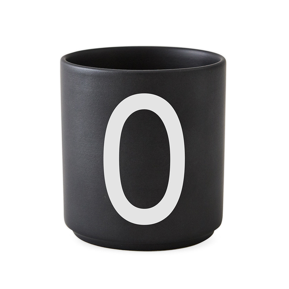 Porcelain Cup black A-Z