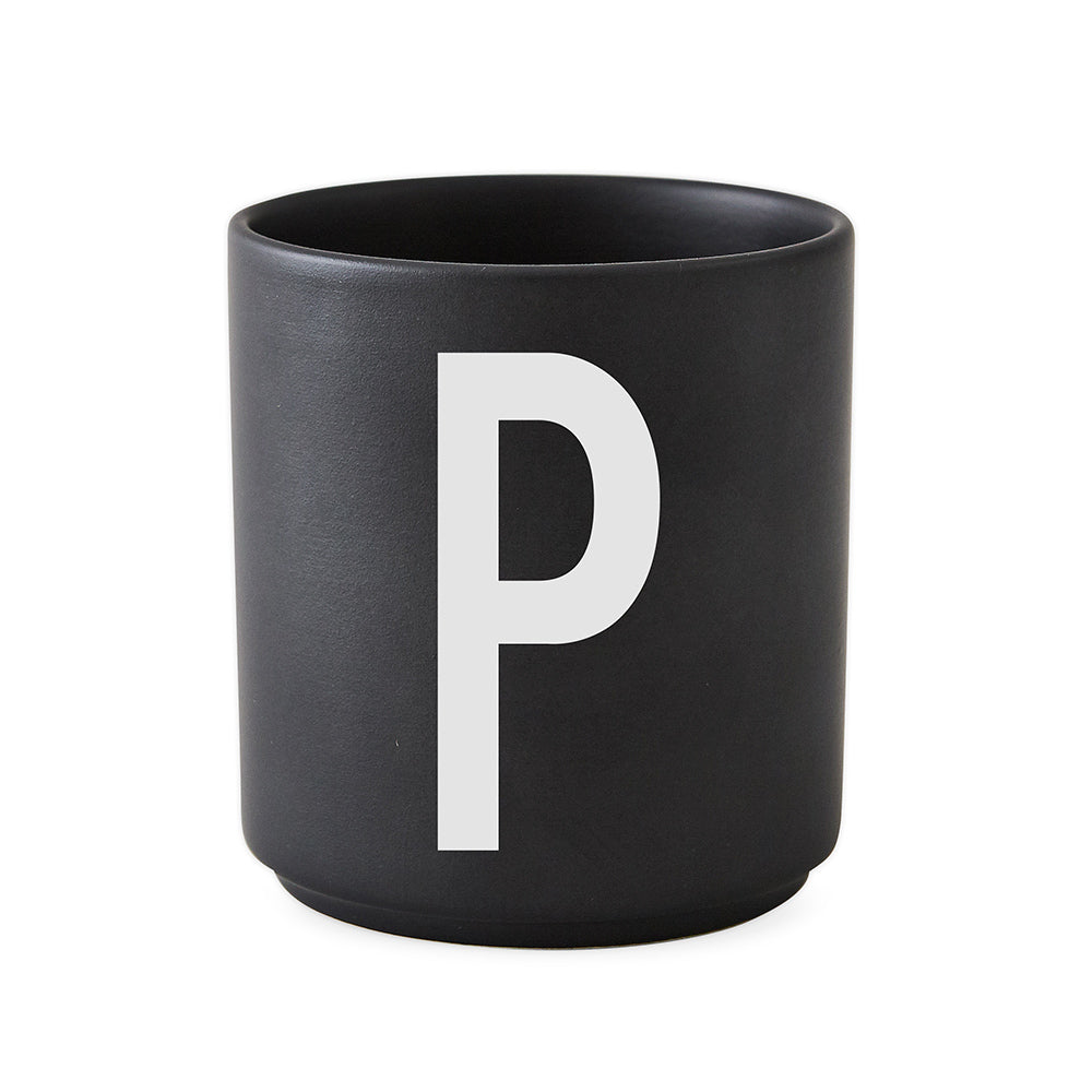 Porcelain Cup black A-Z