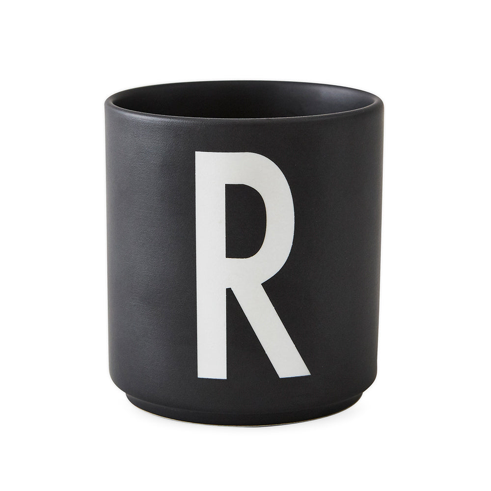 Porcelain Cup black A-Z