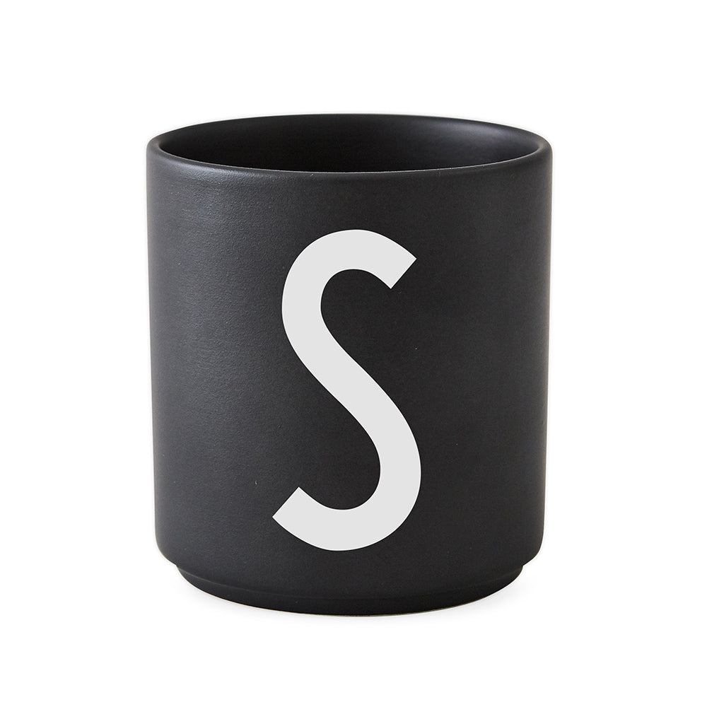 Porcelain Cup black A-Z