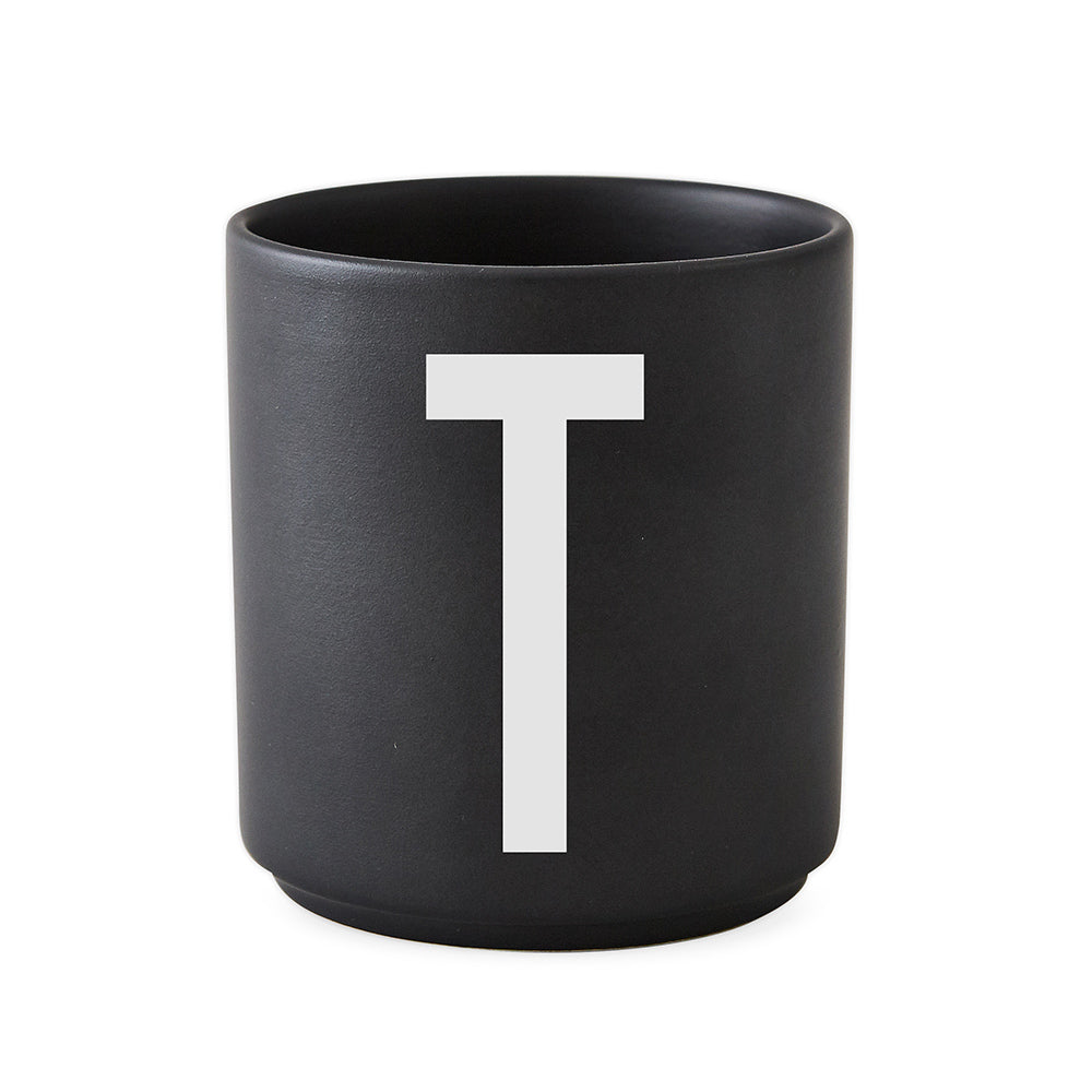 Porcelain Cup black A-Z