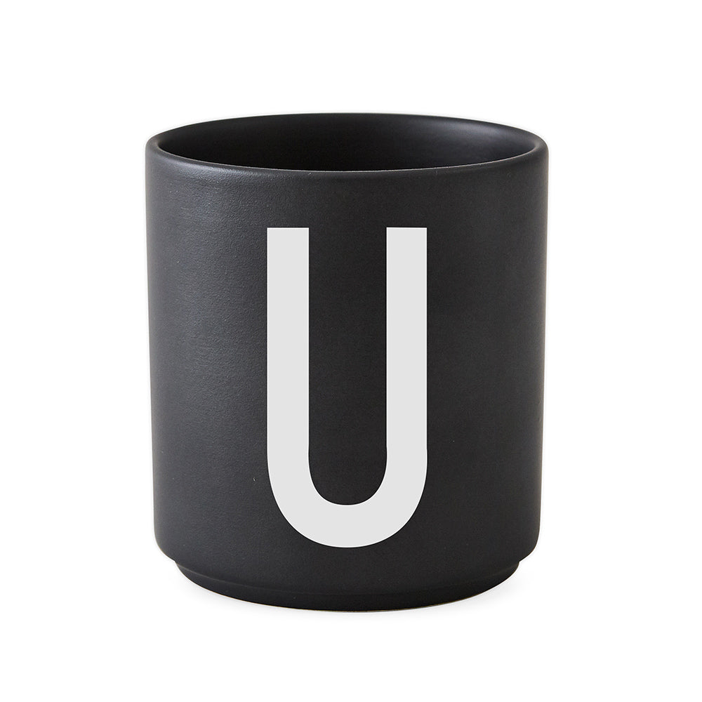 Porcelain Cup black A-Z