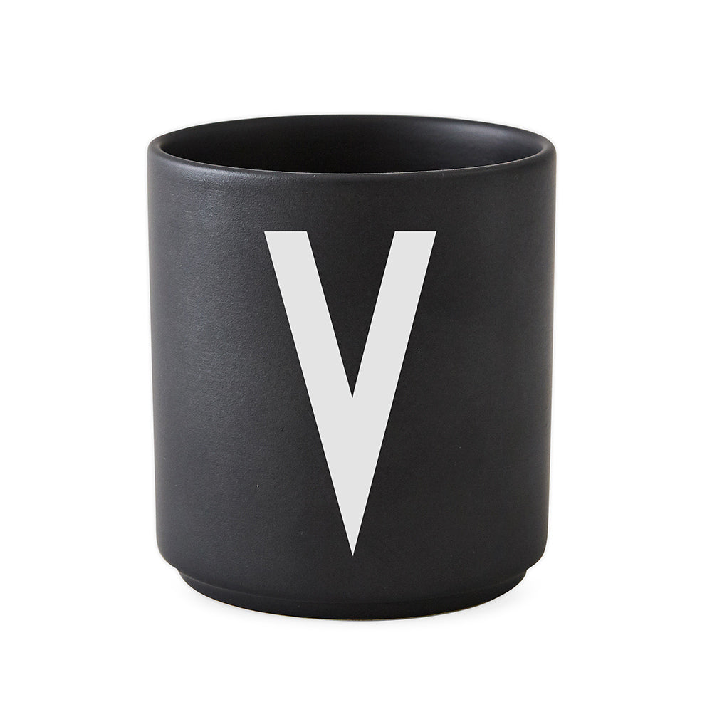 Porcelain Cup black A-Z