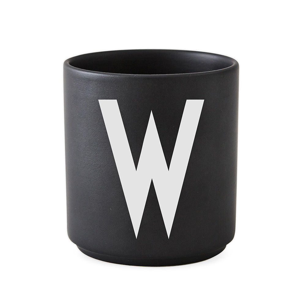 Porcelain Cup black A-Z