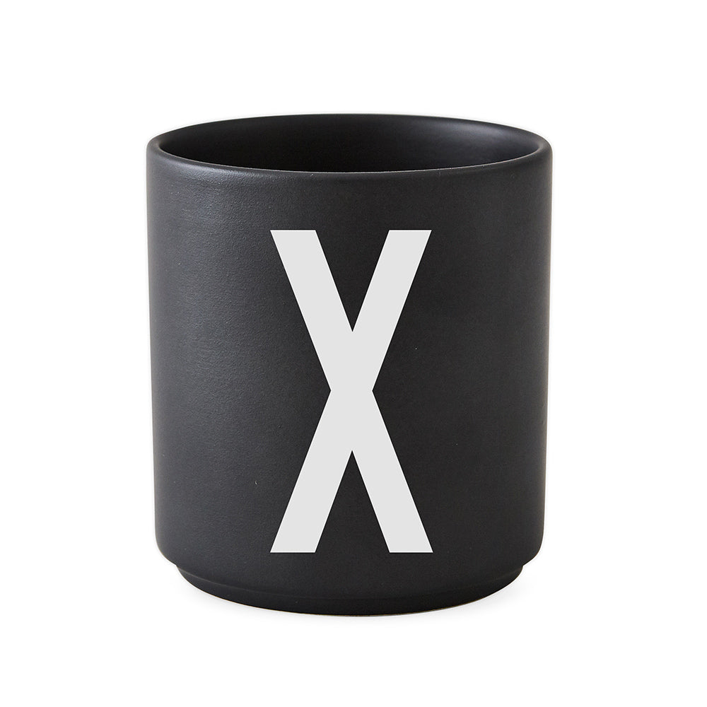 Porcelain Cup black A-Z