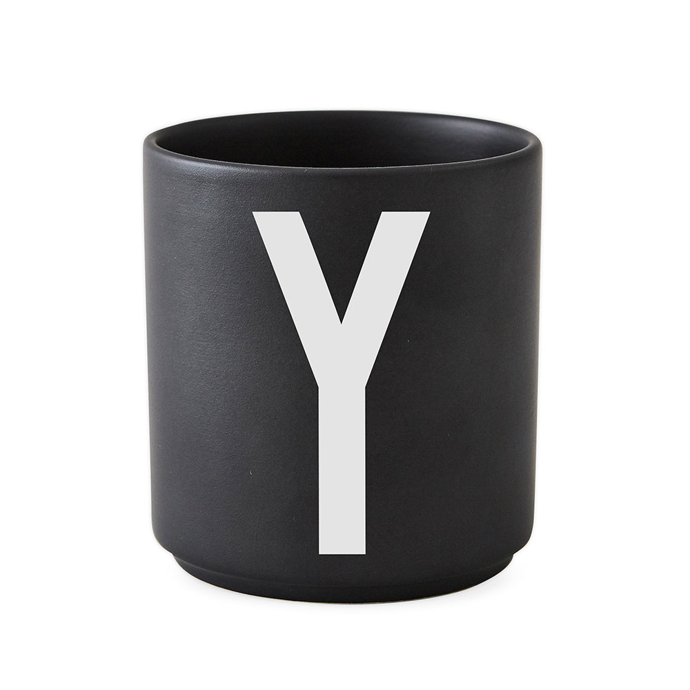 Porcelain Cup black A-Z