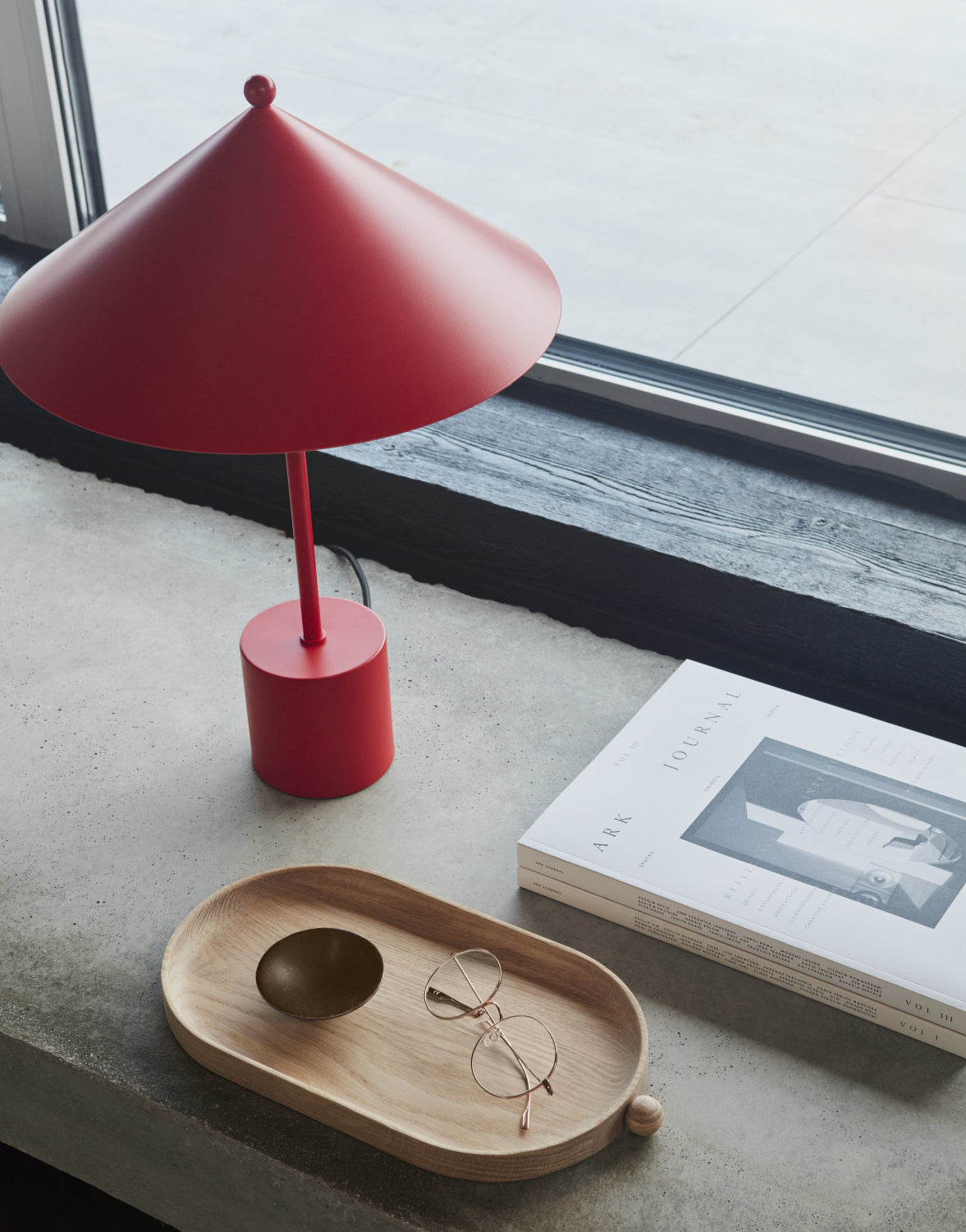 OYOY Kasa Table Lamp cherry red