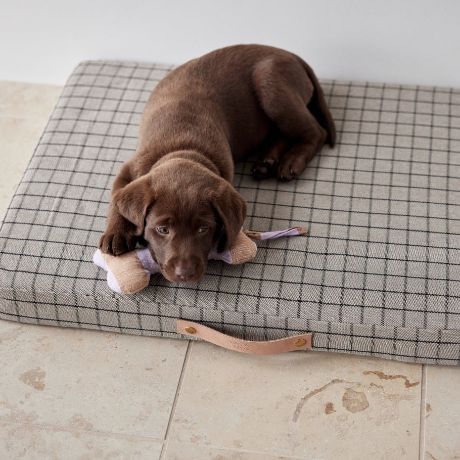 OYOY Milo Grid Dog Cushion Small