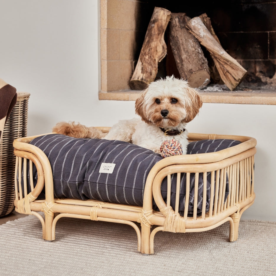 OYOY Kyoto Dog Cushion Anthracite