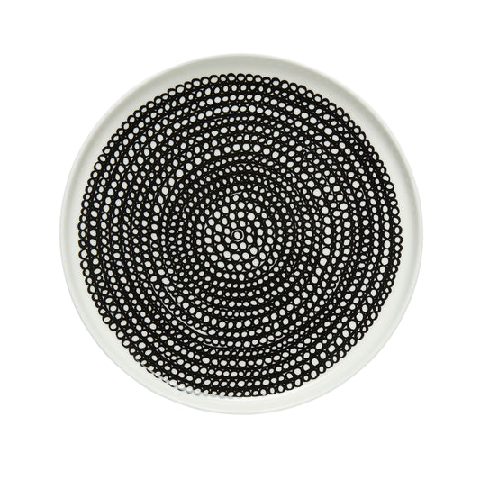 Marimekko-oiva-plate-spots-black-20cm