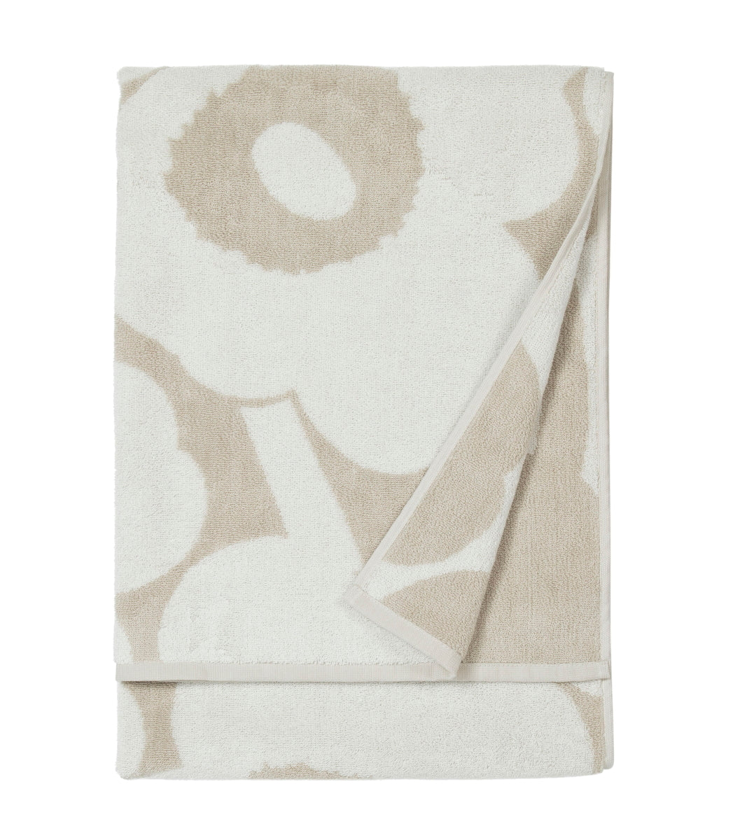 Marimekko-unikko-bath-towel-70x150-beige