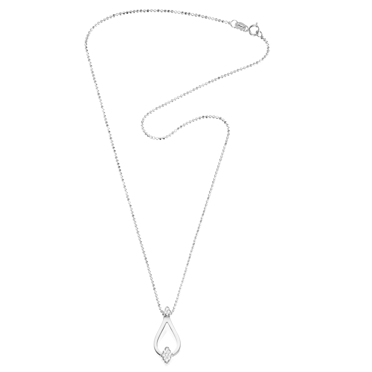 EfvaAttling-little-dew-drops-stars-pendant-necklace-white-gold