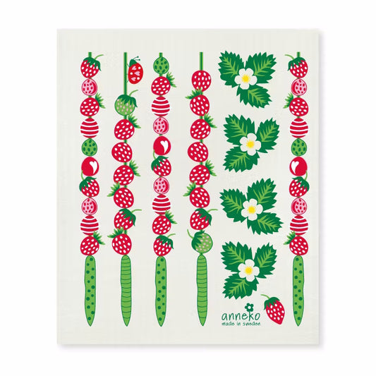 Anneko Wild Strawberry Dishcloth