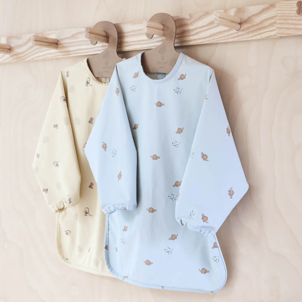 OYOY Dino Cape Bib Dusty Green