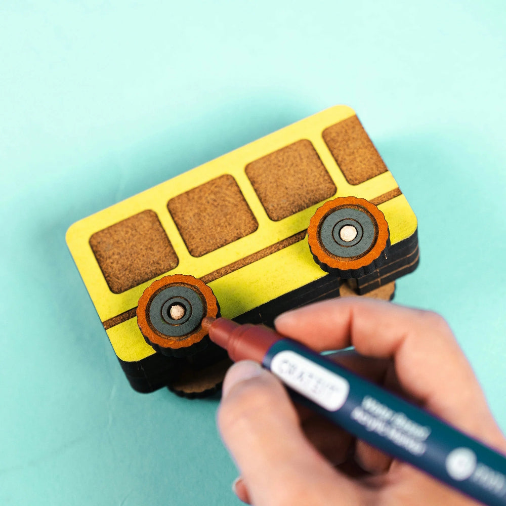 Crateit Bus Adventures Wooden Toy