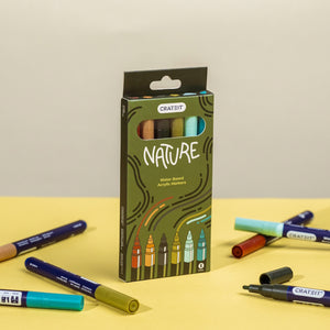 Crateit Nature Markers 1mm 6pk