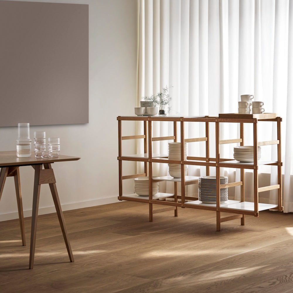 Design House Stockholm Frame Shelf Medium oak-white