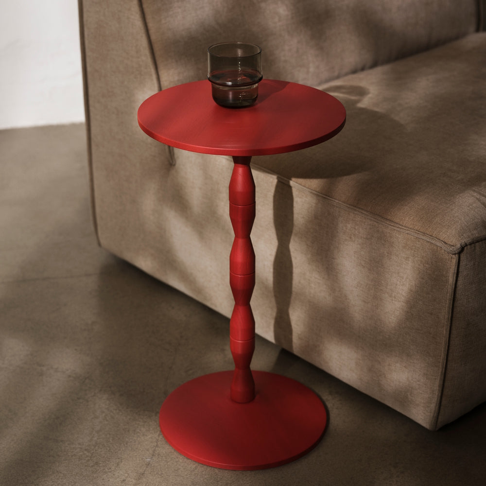 Design House Stockholm Pedestal Table Red