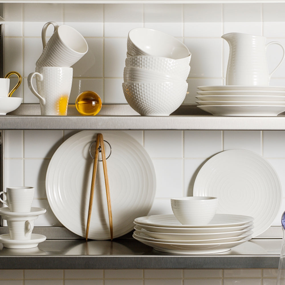 Design House Stockholm Blond Dinner Plate 28cm White Stripe 2pk