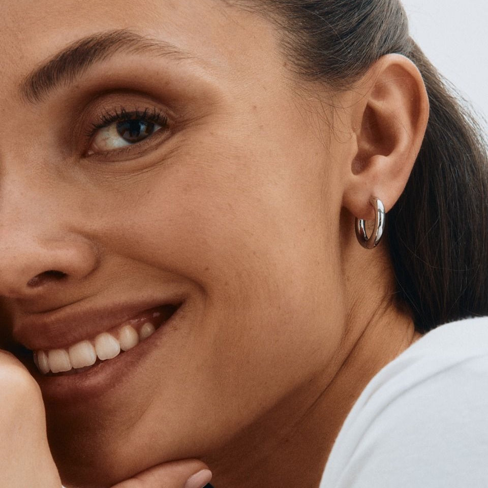 Edblad Chunky Hoops L Steel