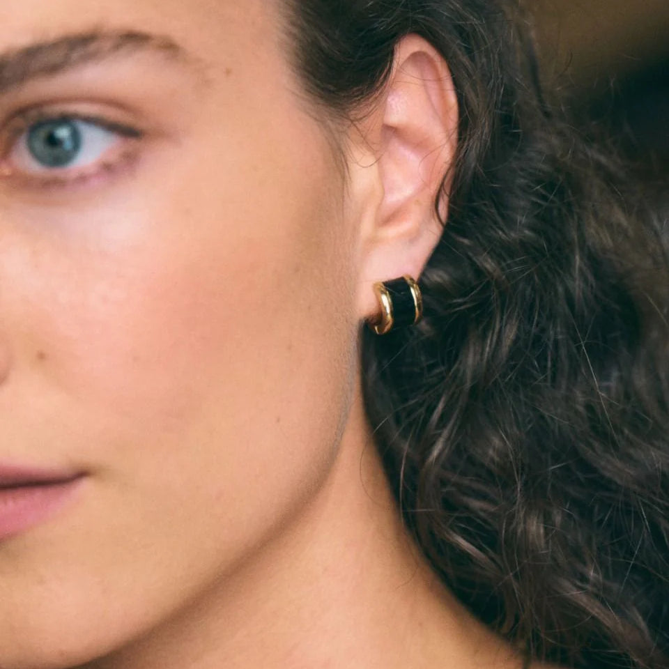 Edblad Frame Enamel Hoops Gold Black