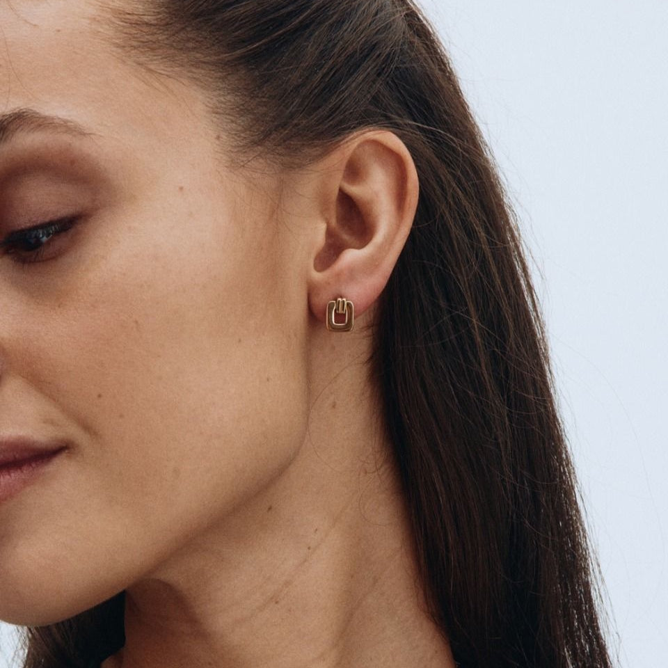 Edblad Plaza Studs S Gold