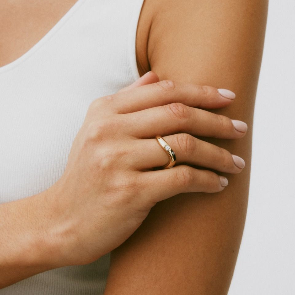 Edblad Selena Ring CZ Gold