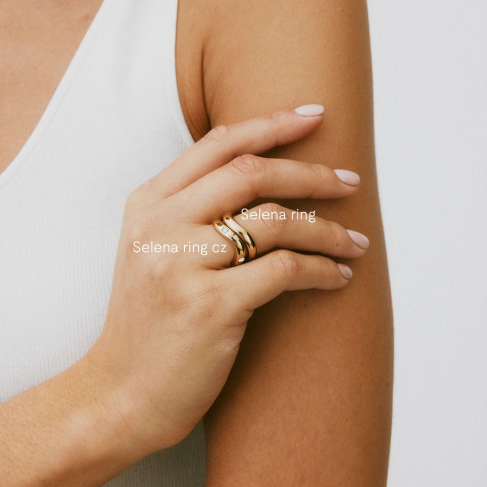 Edblad Selena Ring CZ Gold