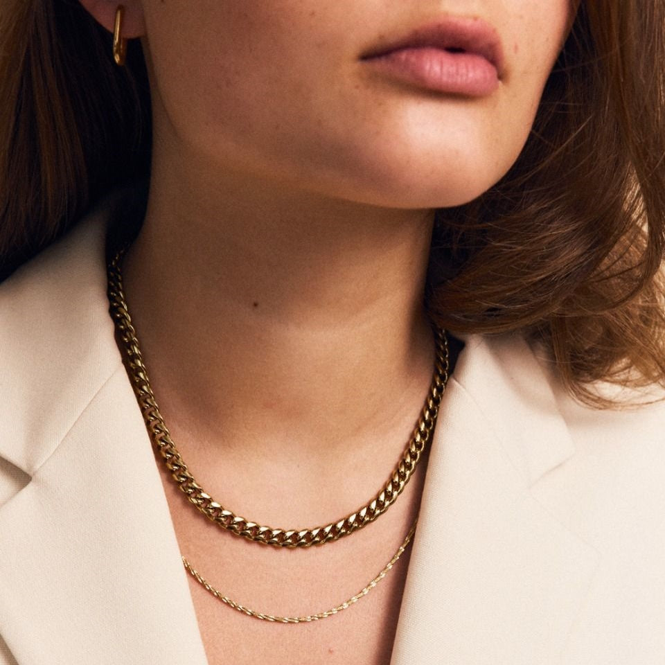 edblad-curb-chain-necklace-gold