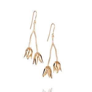 Efva Attling Helleborus Earrings Gold Plated
