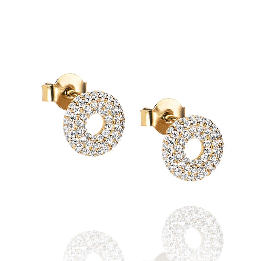 Efva Attling Lifesaver & Stars Earrings Gold