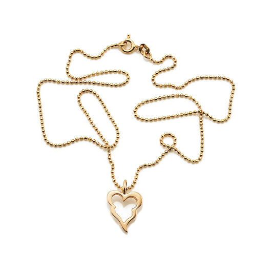 EfvaAttling-little-crazy-heart-pendant-necklace-gold