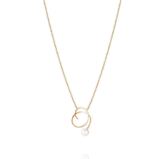 EfvaAttling-little-curly-pearly-necklace-gold