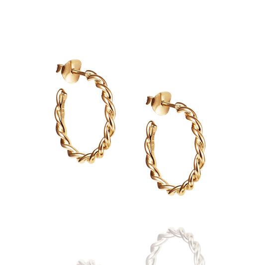 Efva Attling Little Wrapped Hoops Gold