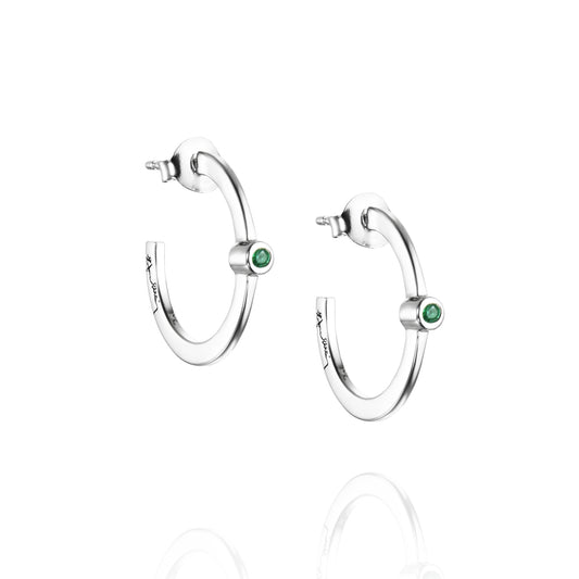 EfvaAttling-micro-blink-hoops-green-emerald