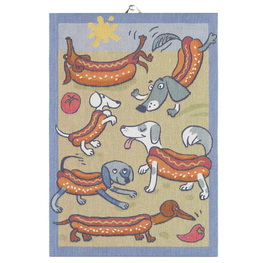 Ekelund Hot Dog Tea Towel 35x50
