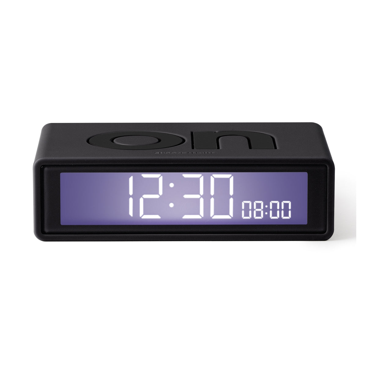 Lexon-flip-travel-clock-dark-grey