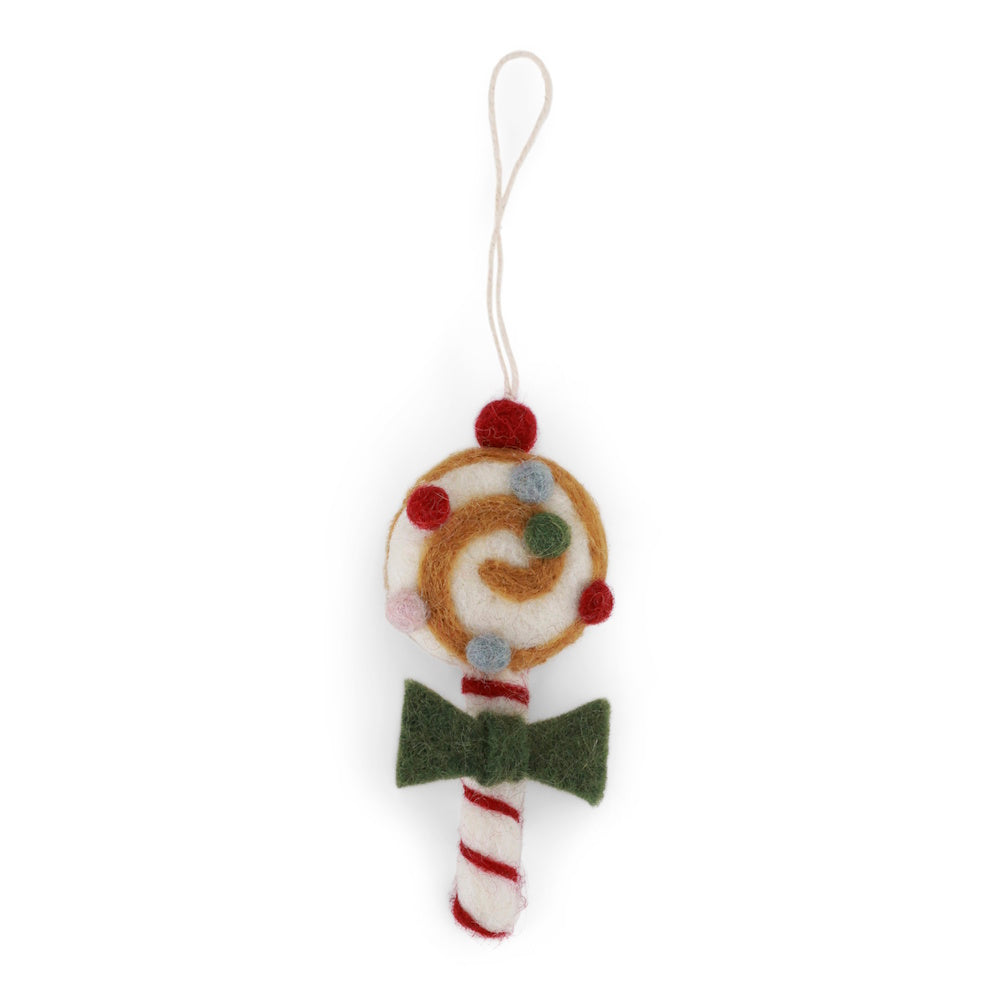 Gry & Sif Christmas Candy Decoration with Green Bow