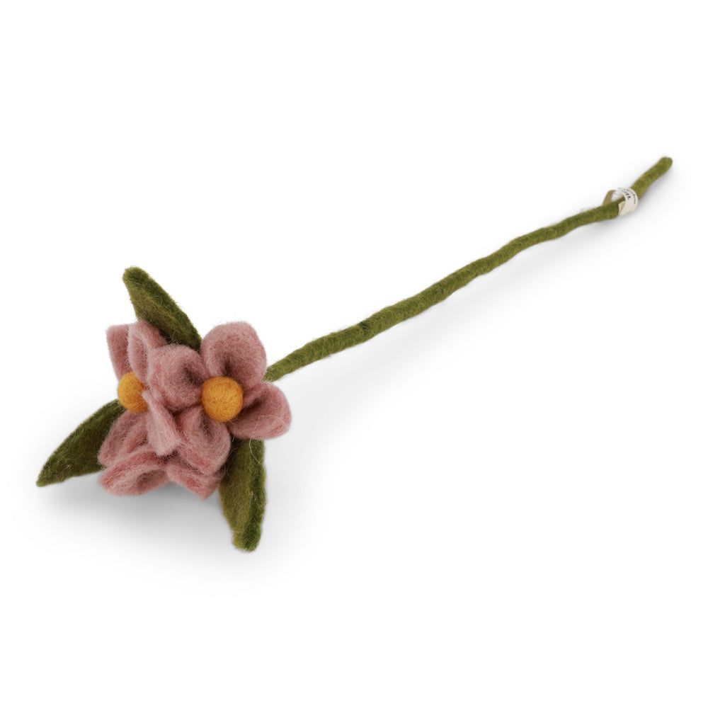 Gry & Sif Felted Dusty Rose Flowers On Branch