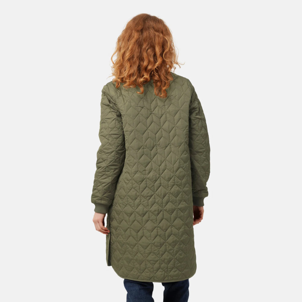 Ilse Jacobsen Long Quilt Coat Army