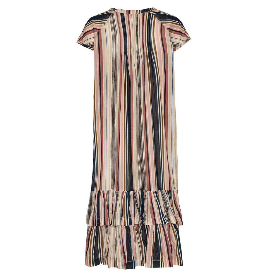 Ilse Jacobsen Organic Cotton Dress Beige Striped