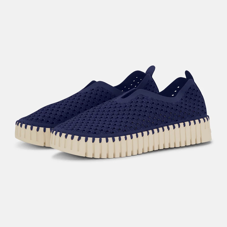 Ilse Jacobsen Tulip Platform Shoes Dark Indigo