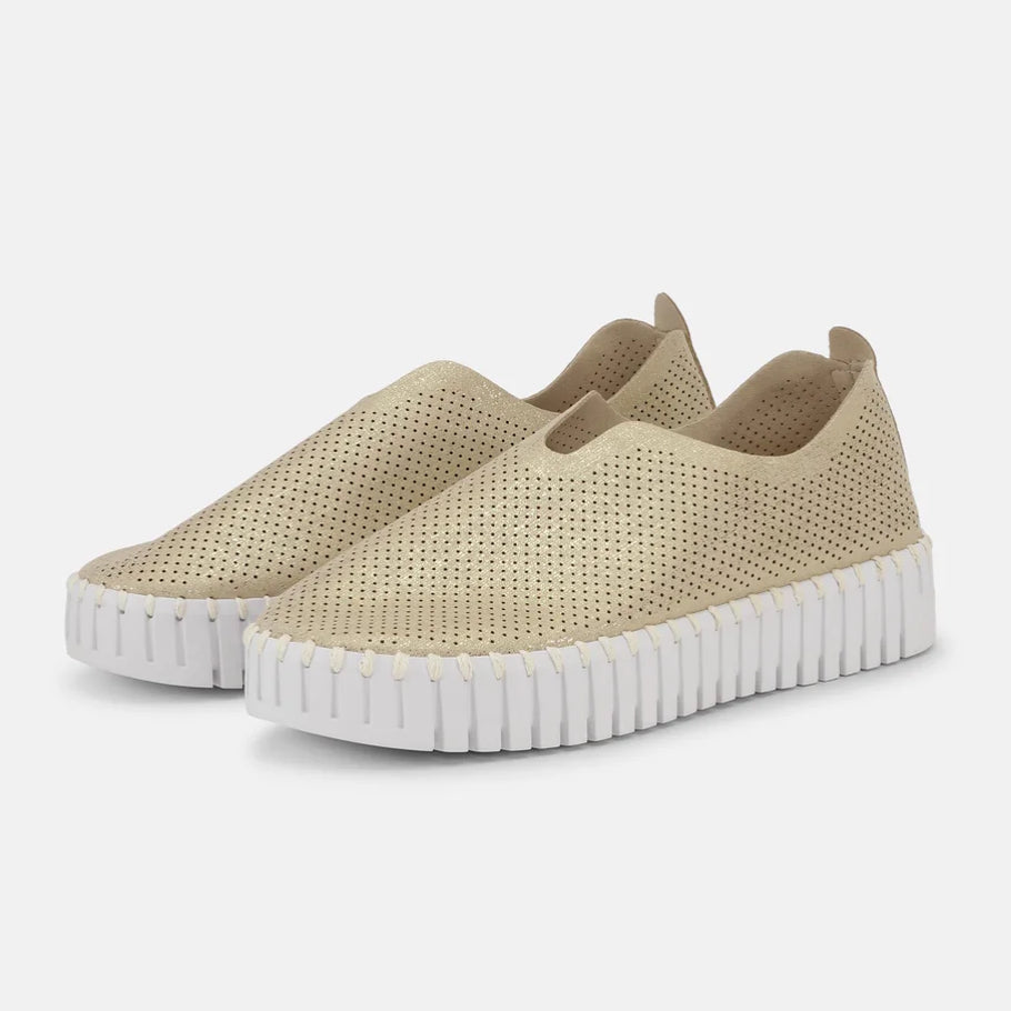 Ilse Jacobsen Tulip Platform Shoes Mono Platin