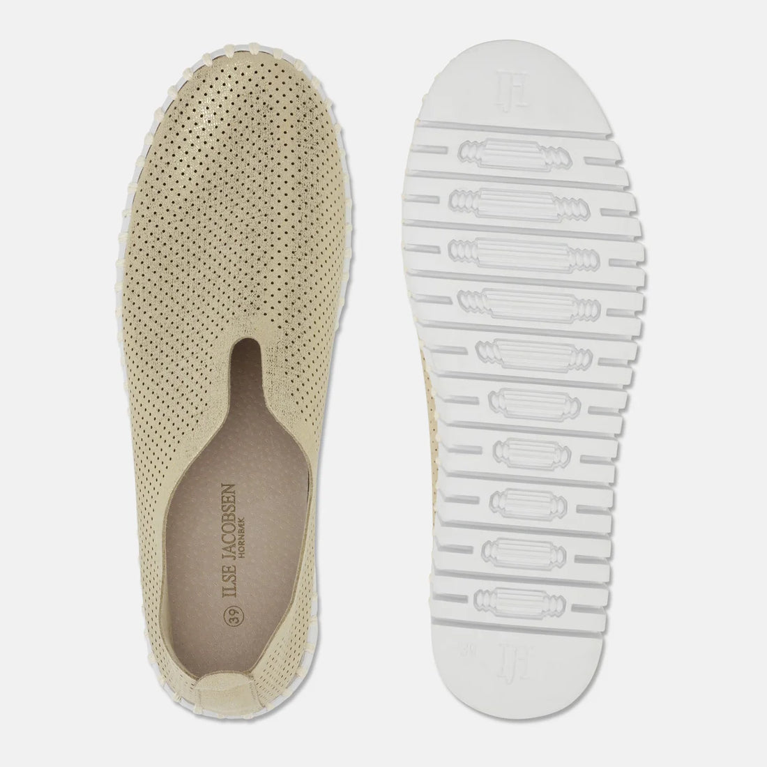 Ilse Jacobsen Tulip Platform Shoes Mono Platin